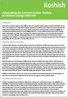 Advocating for Cervical Cancer Testing in Women Living With HIV