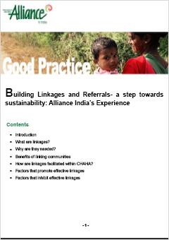 Building Linkages and Referrals – A Step towards Sustainability: Alliance India’s Experience