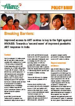 Policy Brief: Towards a ‘Second Wave’ of Improved Pediatric ART Response in India